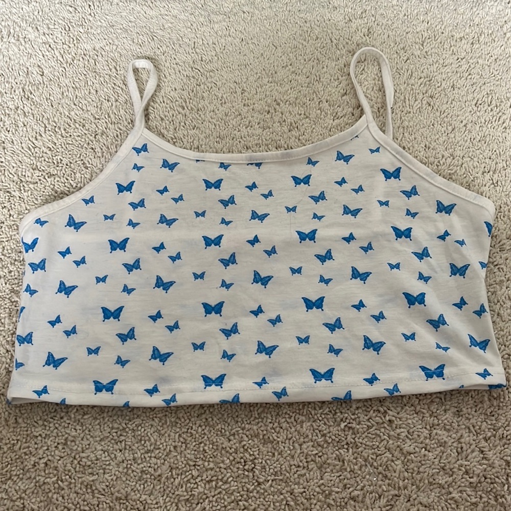 romwe cropped tank, size small